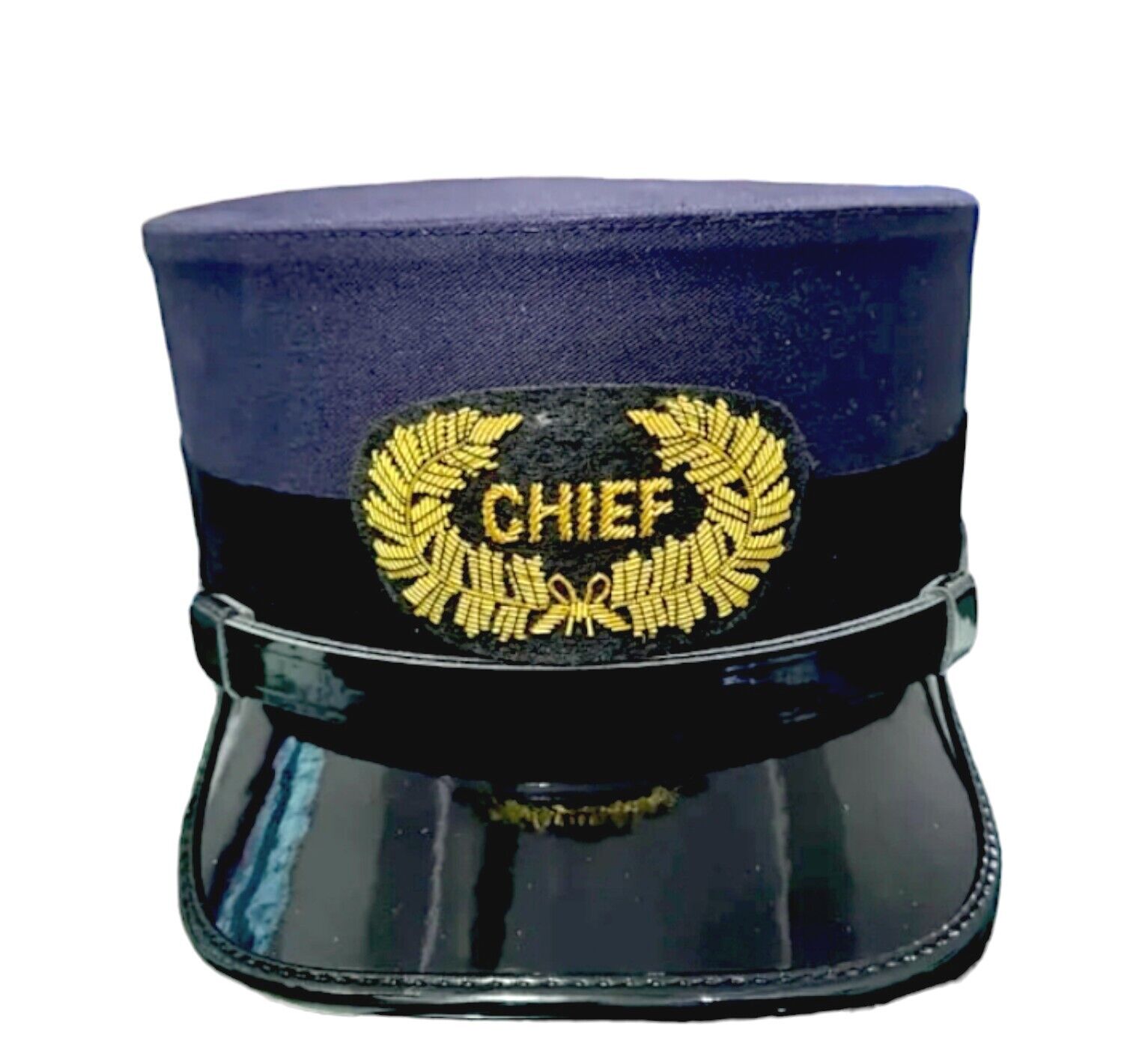 Replica1880s POLICE CHIEF Visor CAP w BULLION BADGE On Front All Sizes Avialable