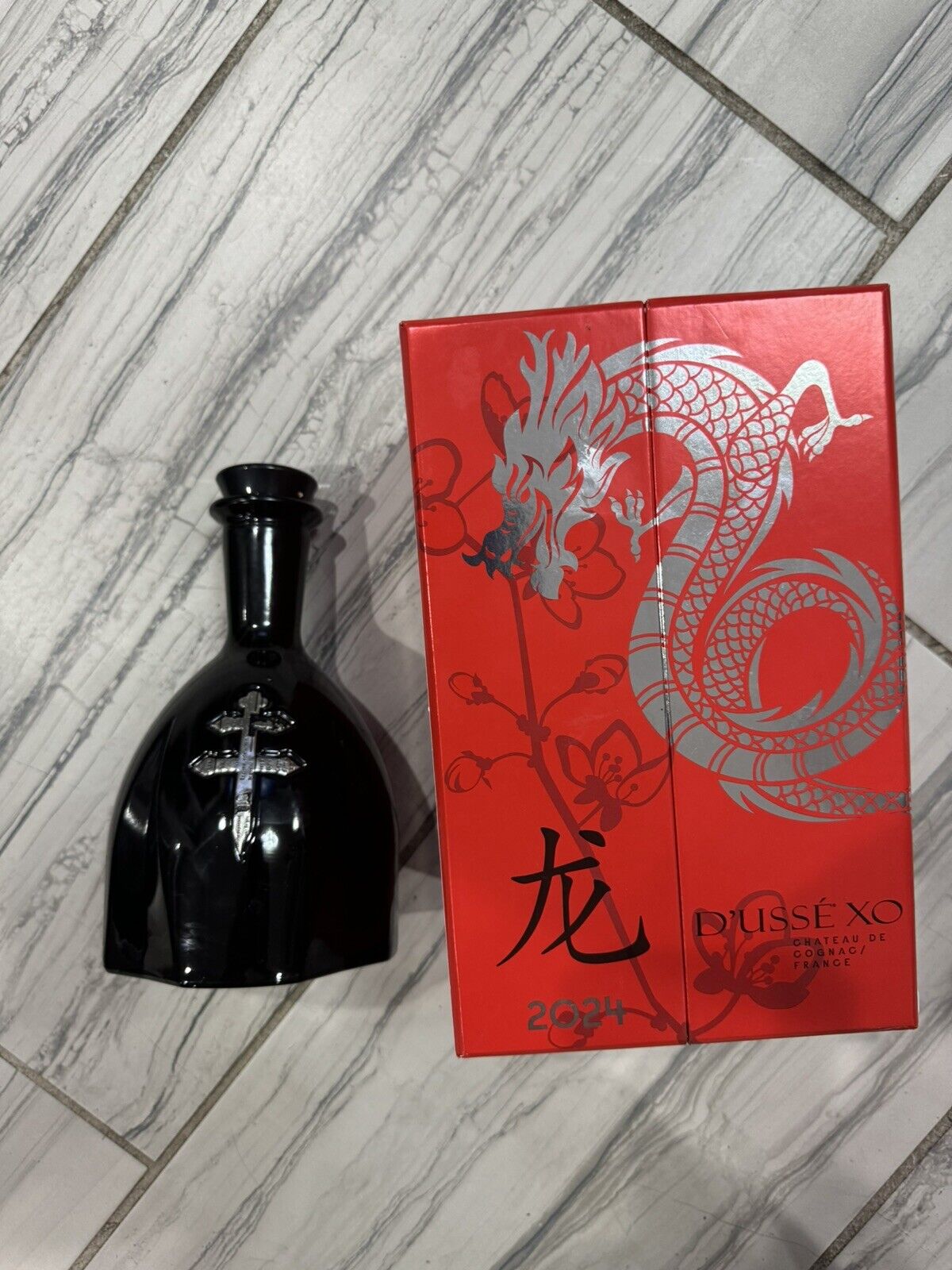 2024 D’usse XO Cognac Red Dragon Limited Edition (empty Bottle) with Gift Box