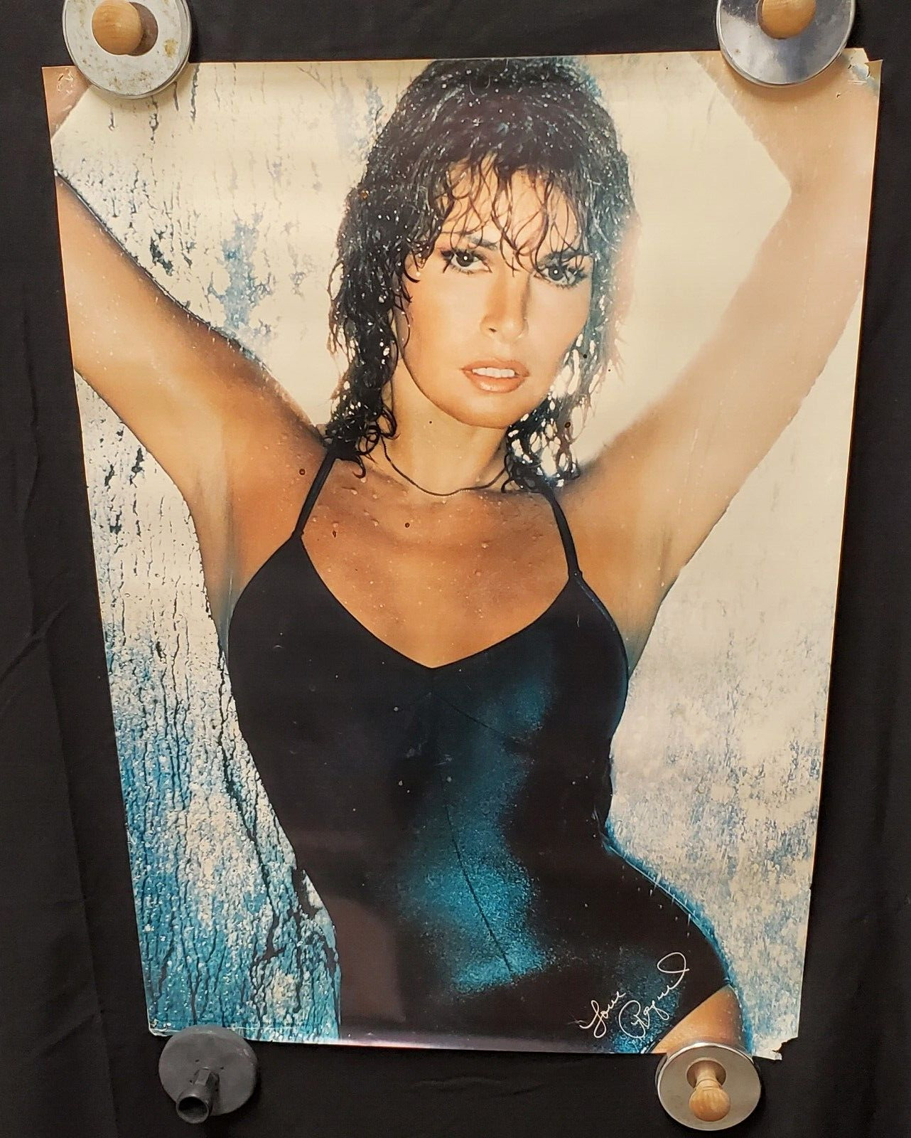 Vintage Raquel Welch Extremely RARE 1978  Original Pin Up Poster 28 X 20\