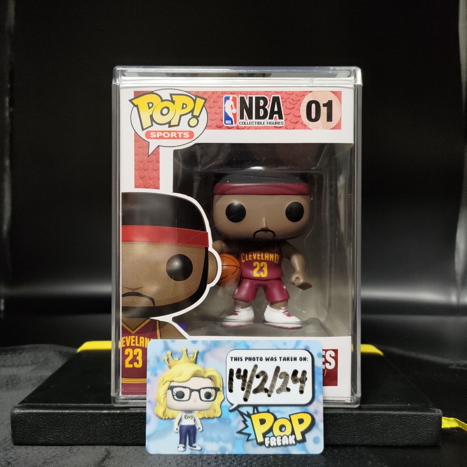 FUNKO POP RARE NBA #01 LeBron James Cavaliers [Error Box] [VAULTED] Basketball
