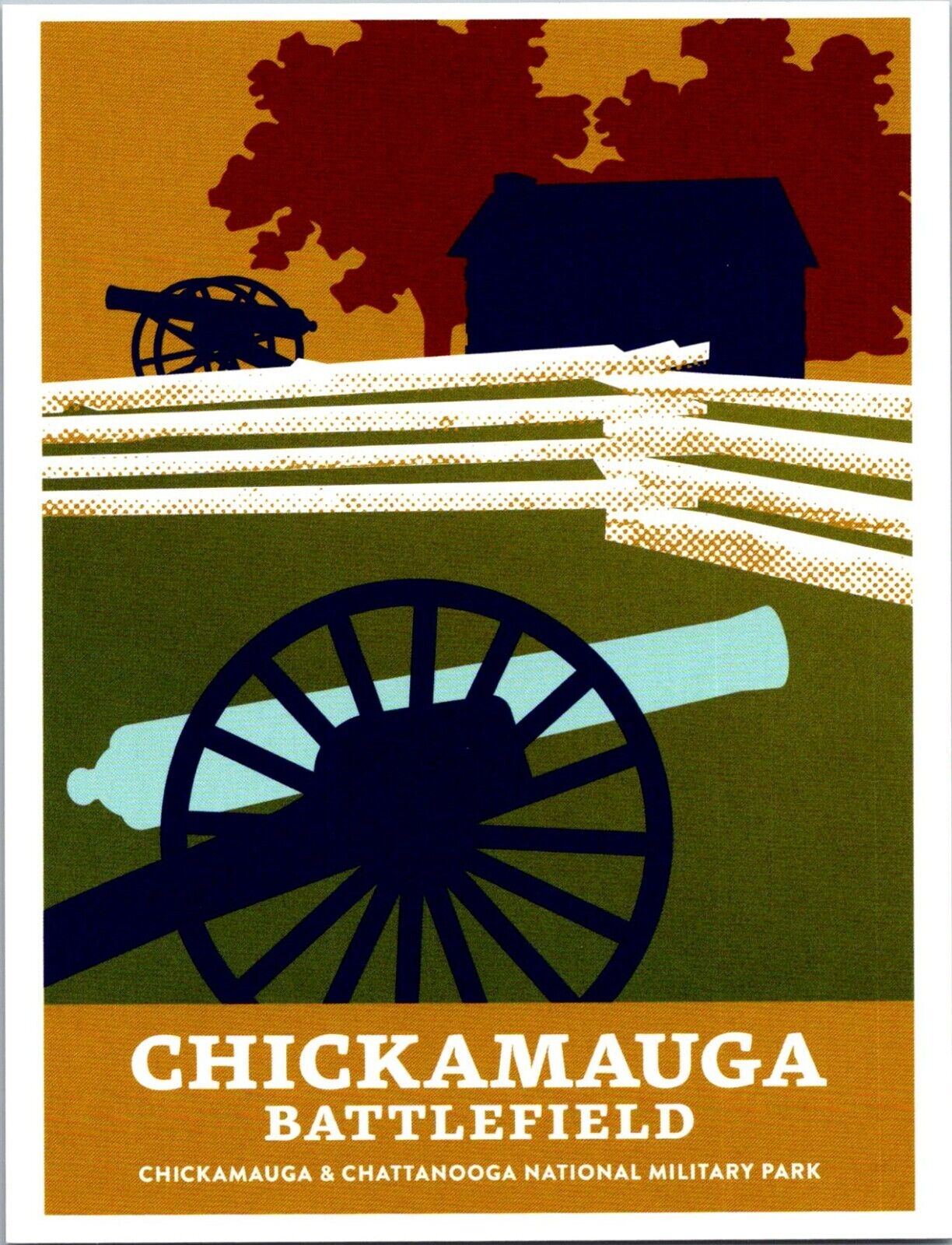 Chickamauga Battlefield National Military Park Georgia postcard