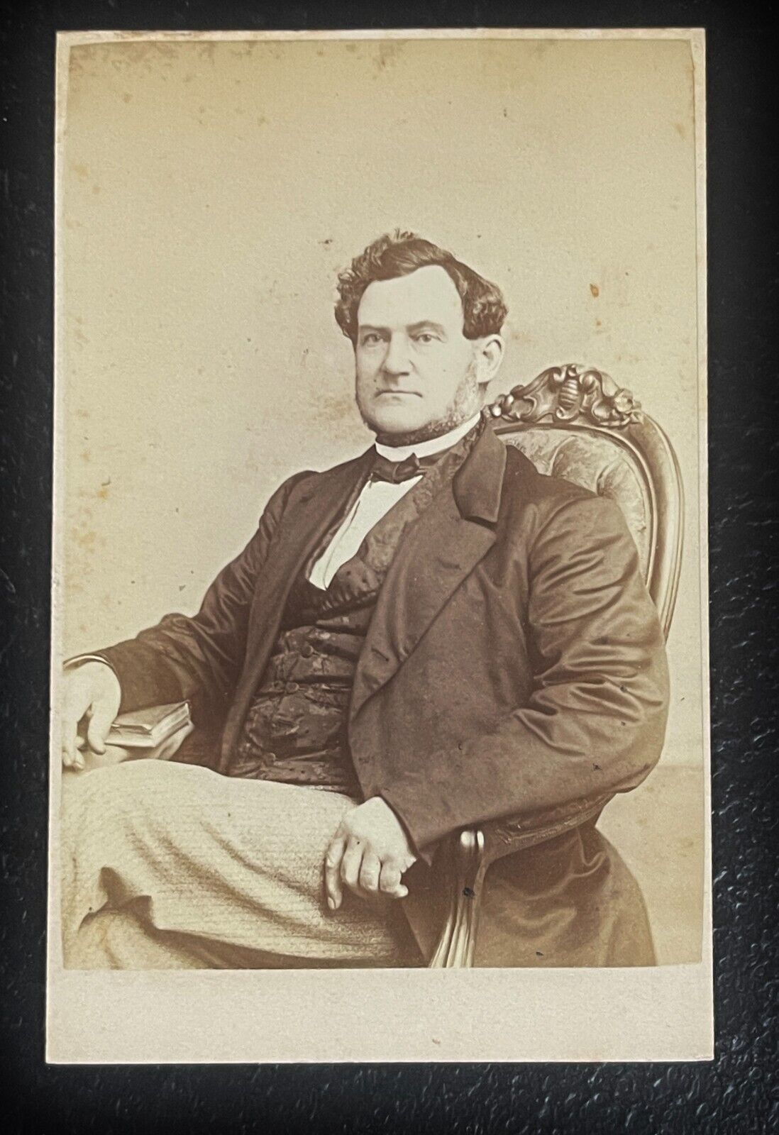 Peter Herdic, Williamsport PA Lumber Baron Politician, 1860s CDV Photo Gutekunst