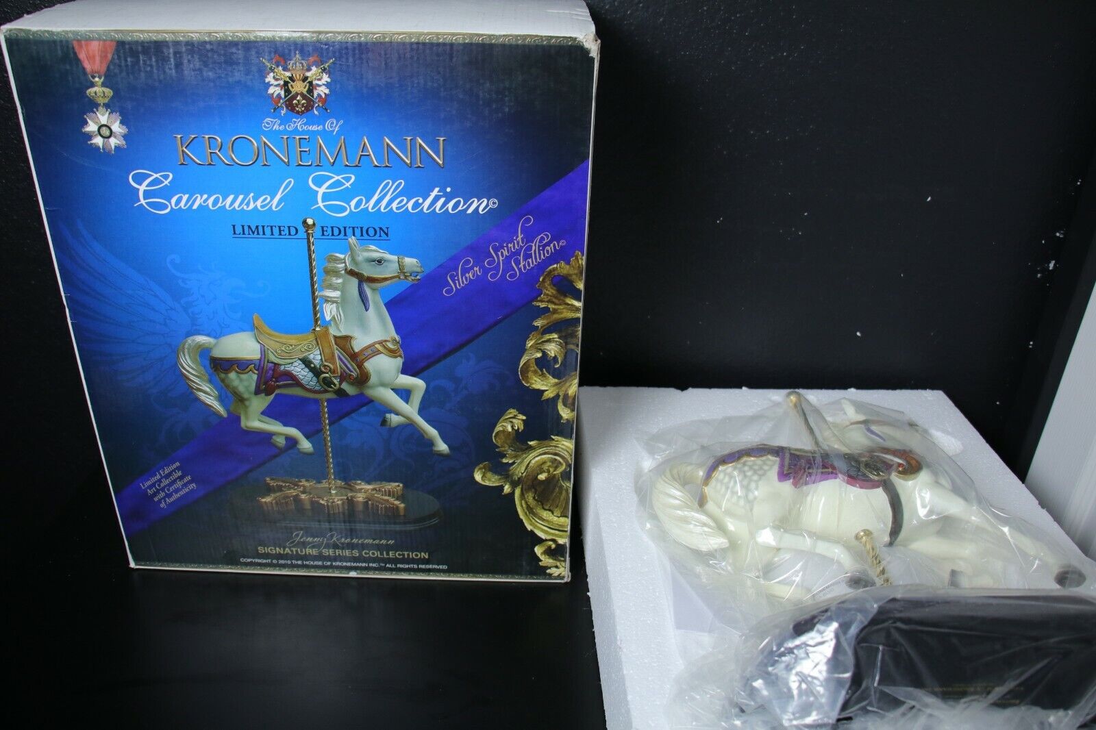 The House Of Kronemann Collectible Carousel Collection Silver Spirit Stallion