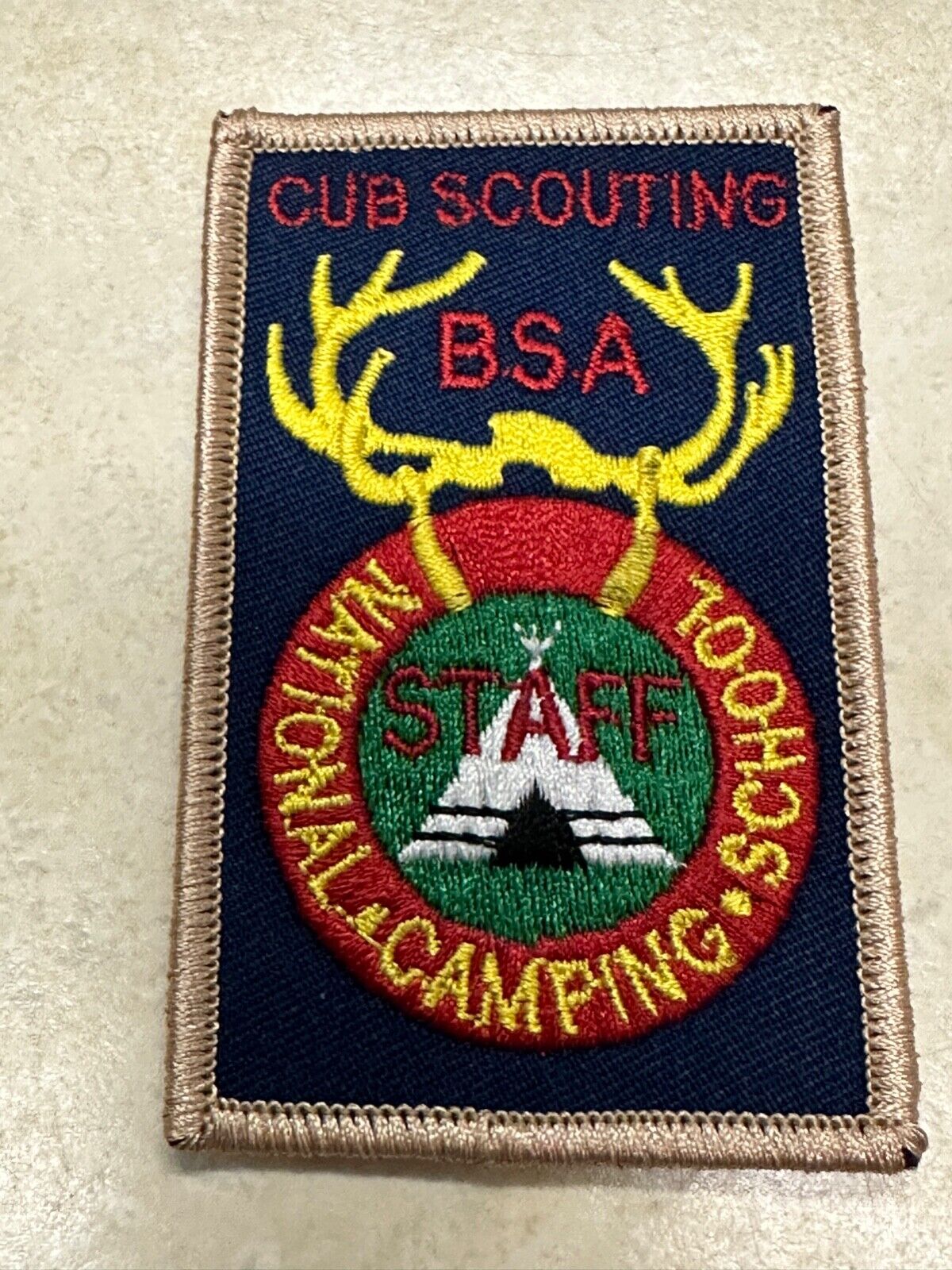 National Camping School Cub Scouting Staff Patch