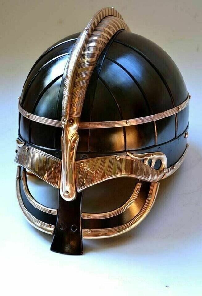 Medieval 18 Gage Steel Viking Helmet Knight Armor Brass Helmet gift item new