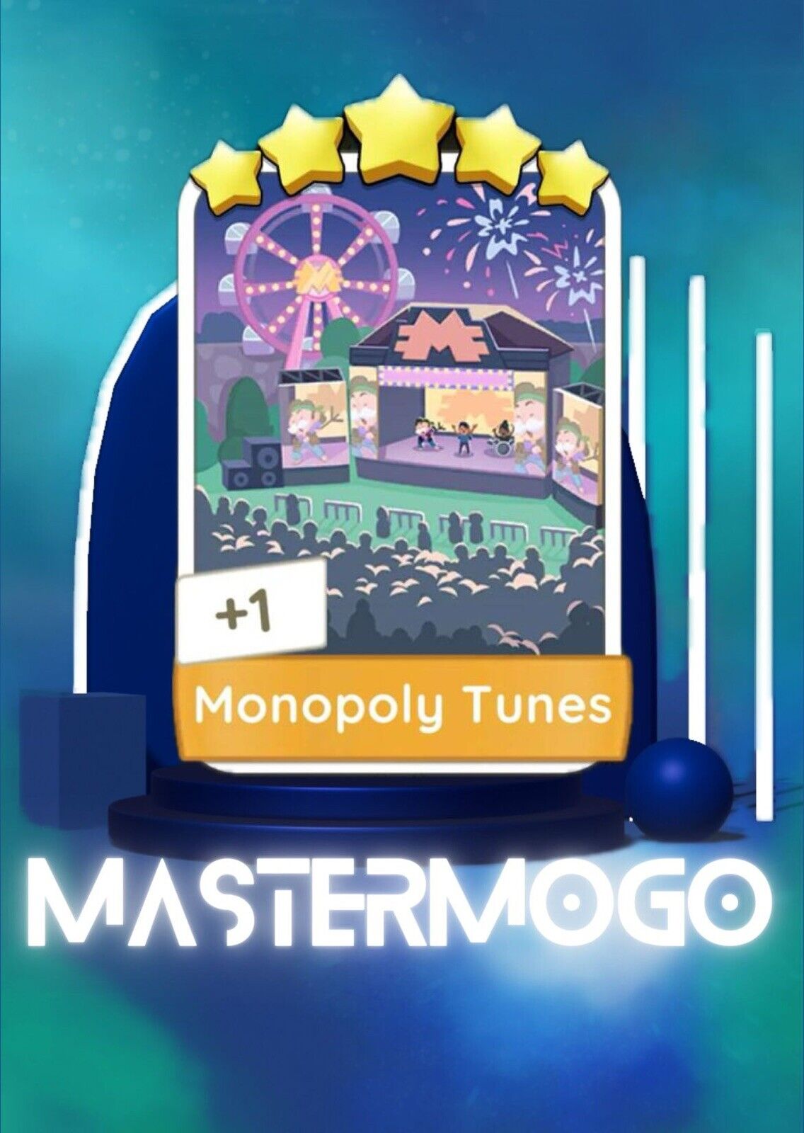 Monopoly Go-  Monopoly Tunes 5 ⭐- set #13 Sticker