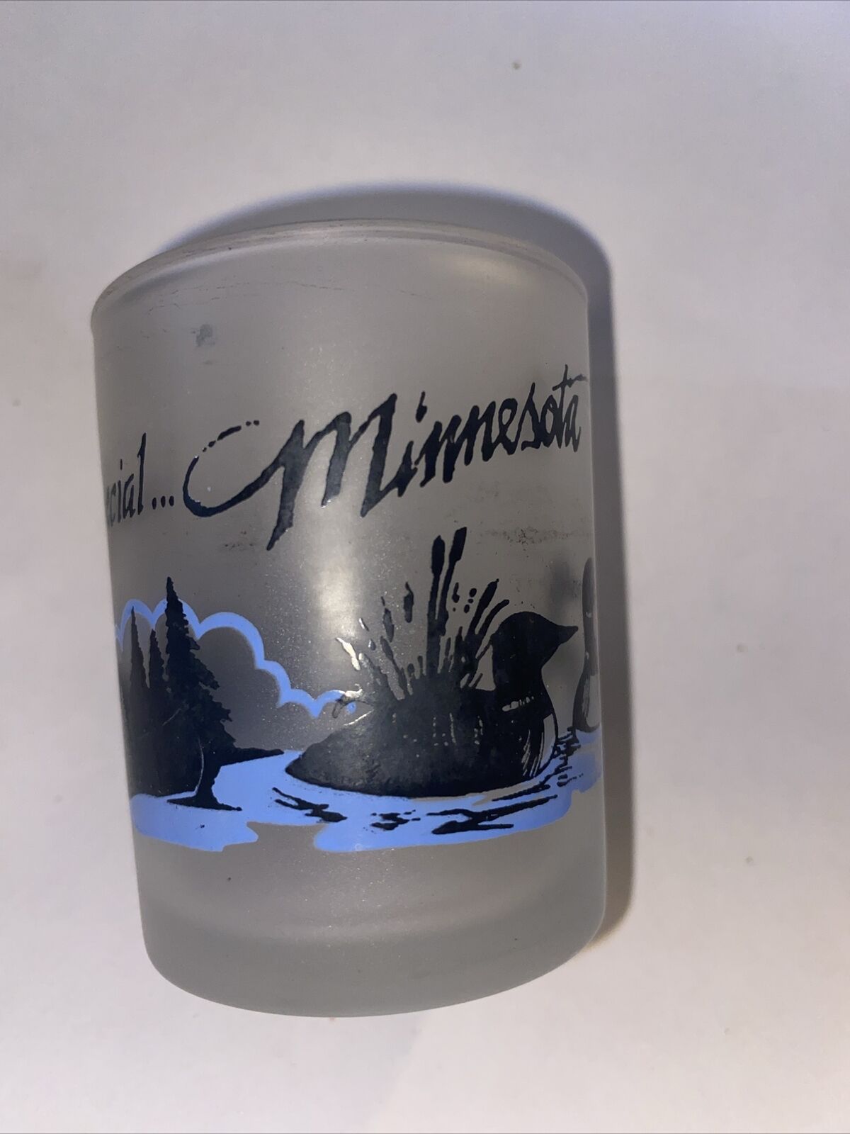 Vintage Minnesota Shot Glass Someplace Special 2floz
