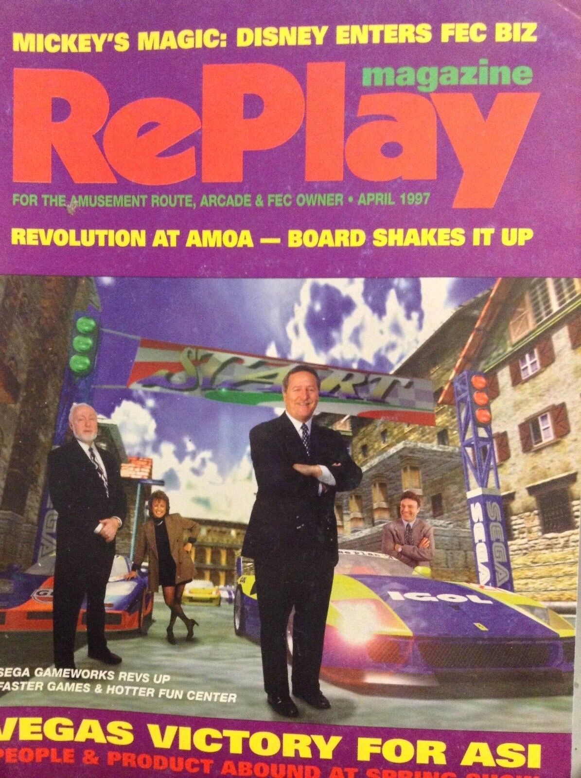 RePlay Arcade Magazine Sega Gameworks Vegas ASI April 1997 012618nonrh2