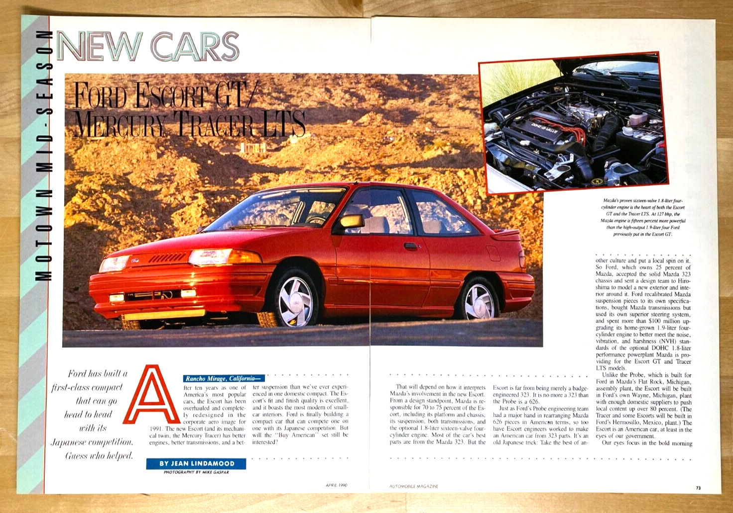 1991 Ford Escort GT Original Magazine Article