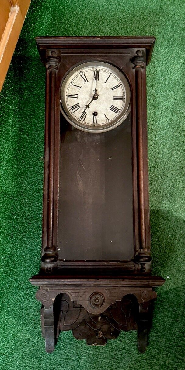 Antique Waterbury “Halifax” Regulator Wall Clock