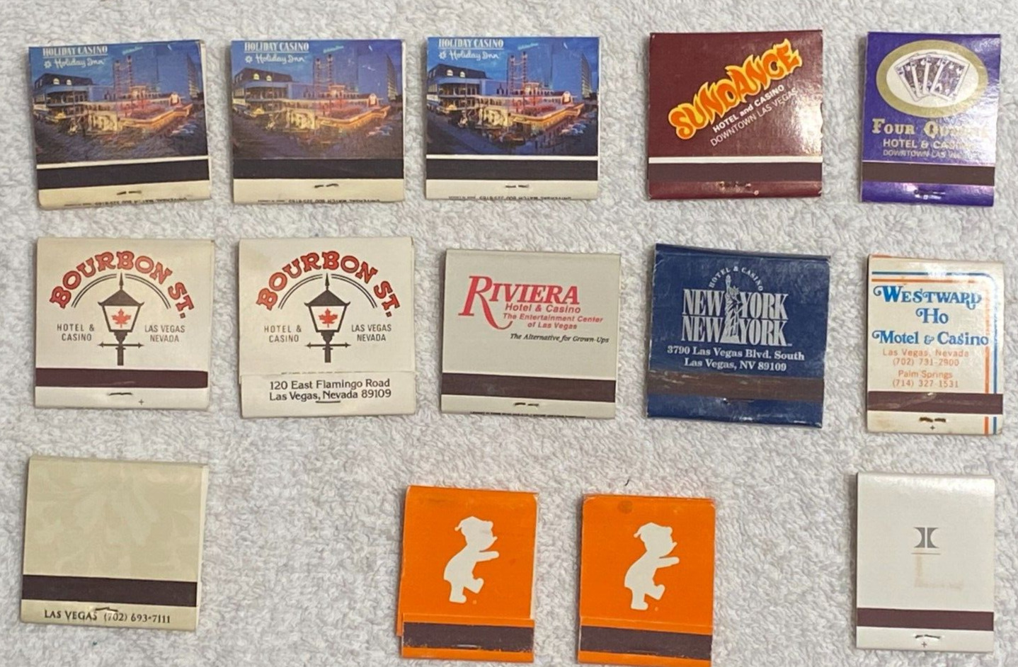 14 Vintage Las Vegas Matchbooks Unstruck Rivera, Sundance, Four Queens & More