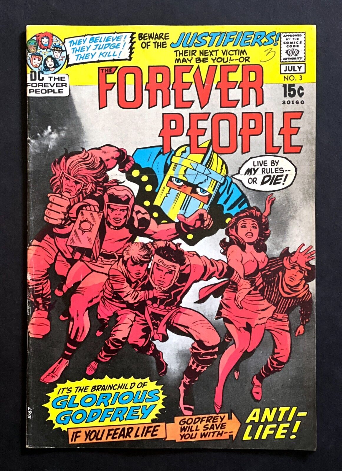 *Forever People* #3 By Jack Kirby 1st Glorious Godfrey DC Comics 1971