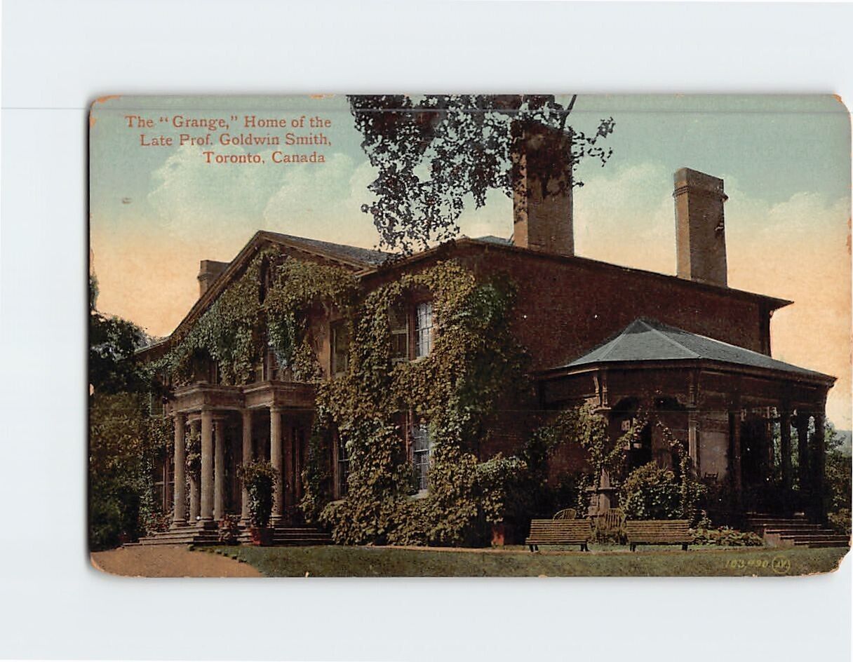 Postcard The Grange Home of Late Prof. Goldwin Smith Toronto Ontario Canada