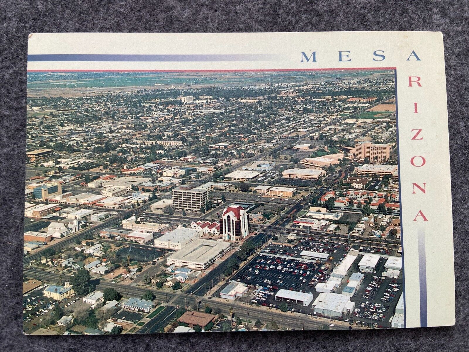 A view of Mesa Arizona Vintage Postcard
