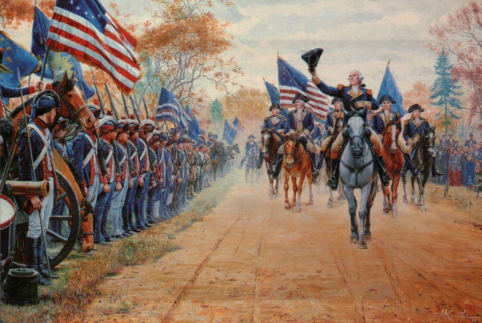 George Washington at Carlisle PA American Revolutionary War --- 6\