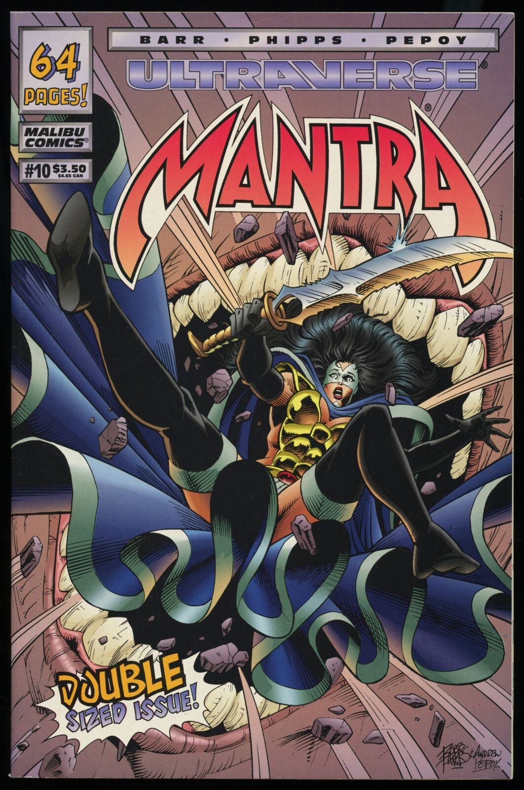 Mantra #10 (1993-1995) / Ultraverse Premiere #2 ~ flip comic ~ Malibu Comics