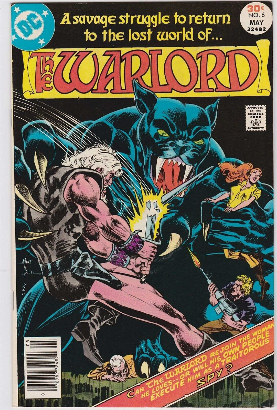 WARLORD #6 MAY 1977 VERY FINE PLUS CONDITION DC CLASSIC