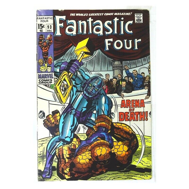 Fantastic Four (1961 series) #93 in Fine + condition. Marvel comics [l~