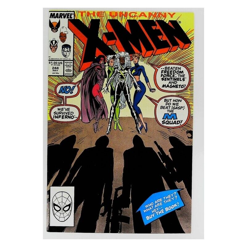 Uncanny X-Men (1981 series) #244 in Near Mint condition. Marvel comics [x\