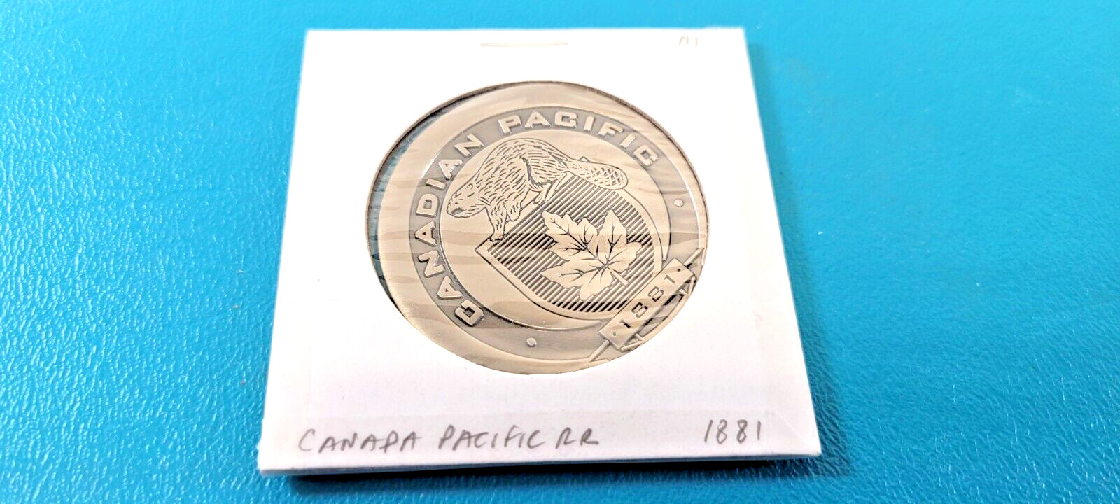 Canadian Pacific Railroad Challenge Coin Canada Silver CP Railroaders