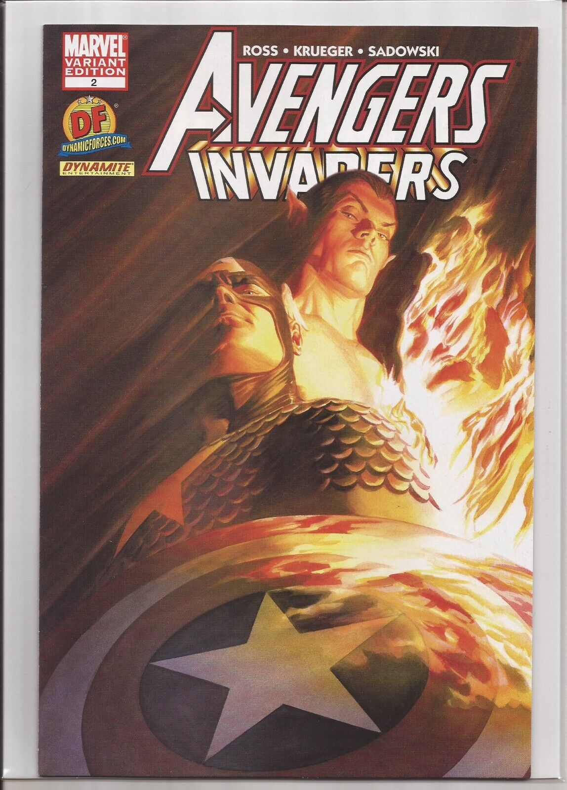 AVENGERS/INVADERS #2 - DYNAMIC FORCES ALEX ROSS VARIANT WITH DF COA
