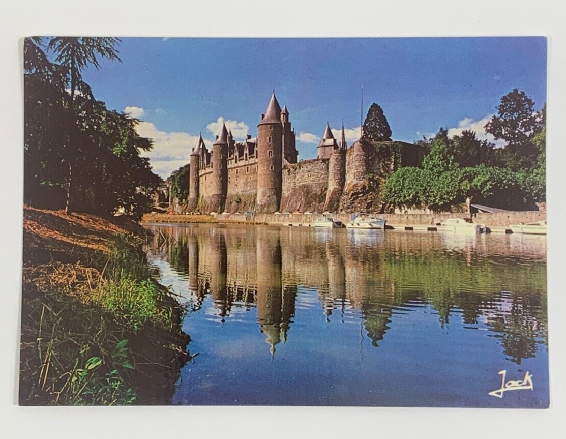Rohan Castle on the Oust Banks Josselin France Postcard