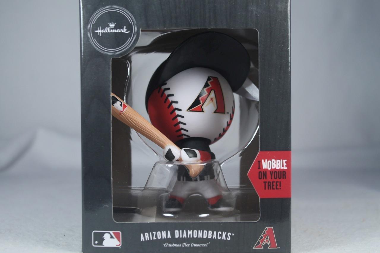 Hallmark \'Arizona Diamondbacks\' Baseball MLB Bobble / Wobble Head Ornament NIB