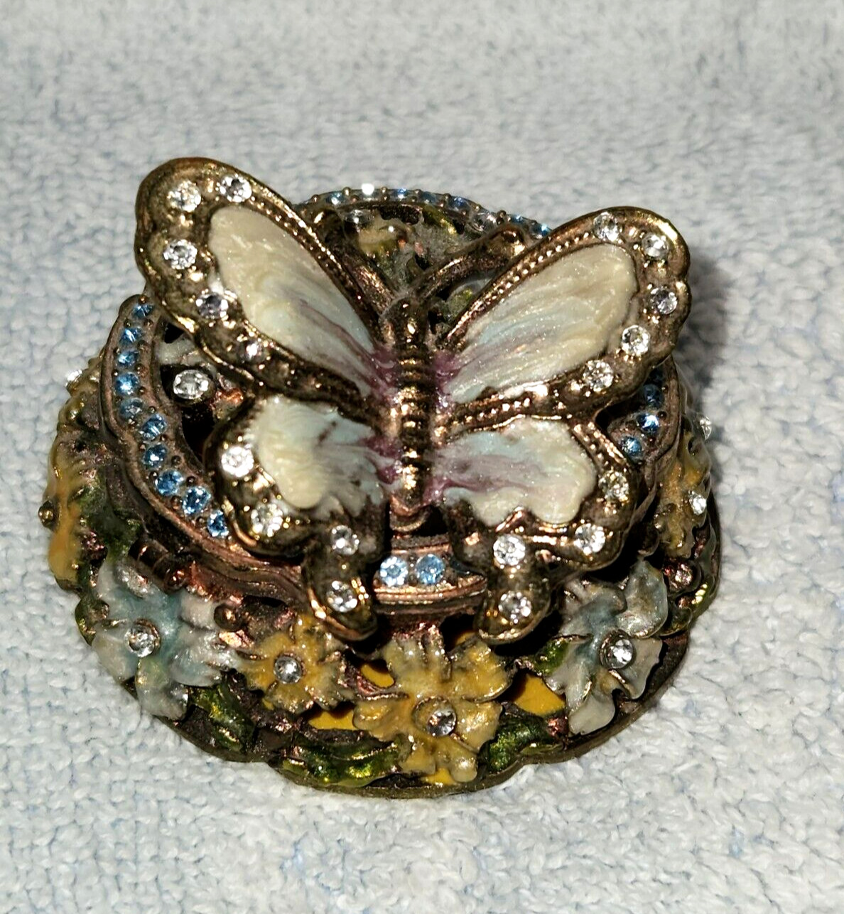 Enameled Bejeweled Butterfly Magnetic 2\