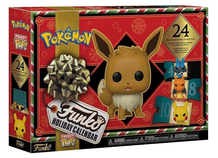 New & Sealed Funko Pop Pokemon 2023 Holiday Calendar 24 Pocket Vinyl Figures