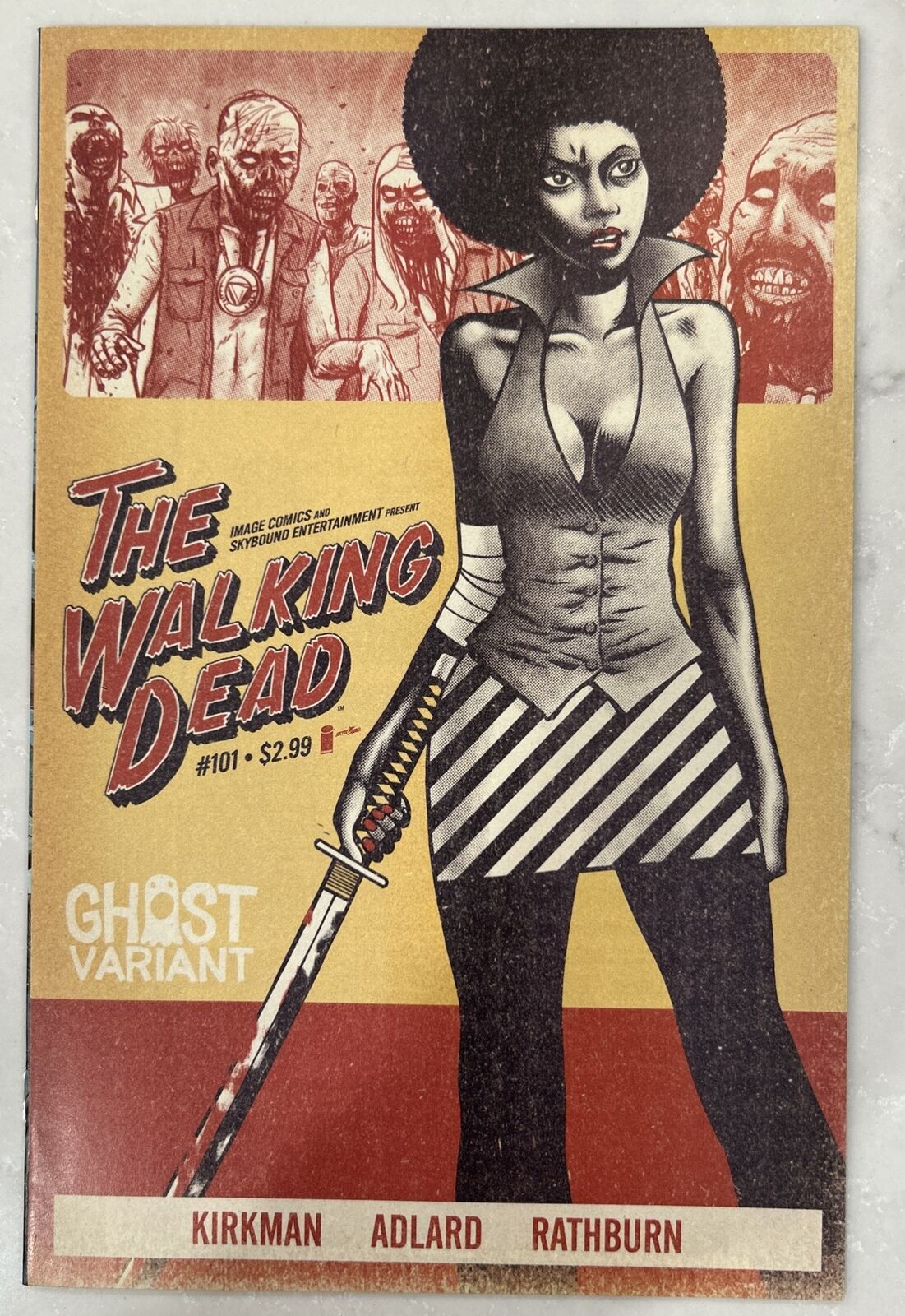 Walking Dead 101 Ghost Variant Michonne Foxy Brown, Kirkman 2012