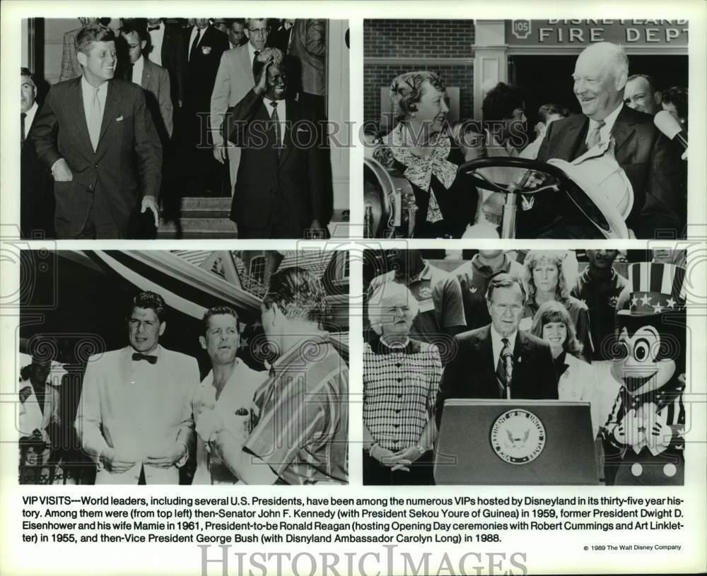 1989 Press Photo World leaders hosted by Disneyland in thirty five year history