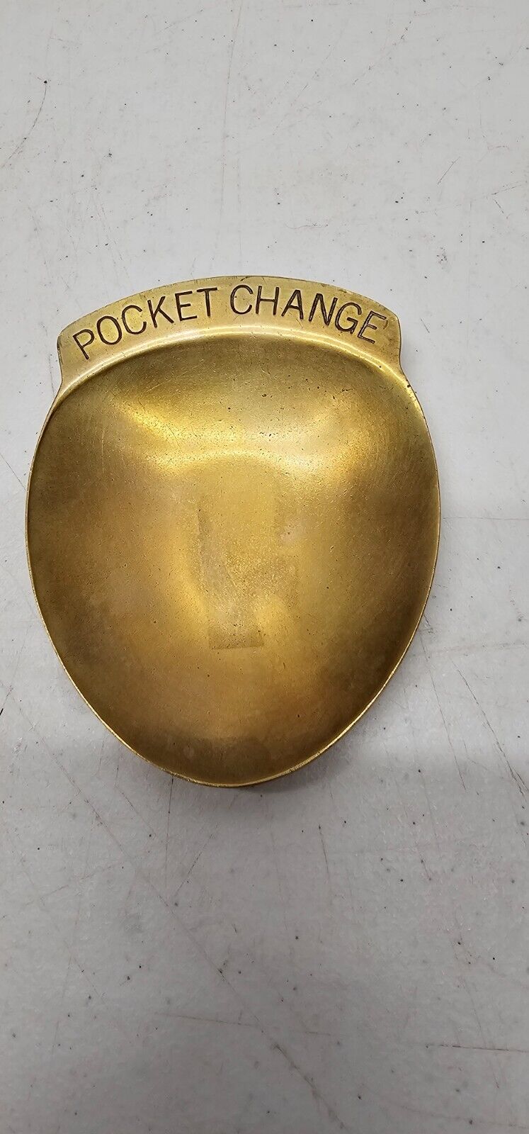 Pocket Change Tray Vintage Solid Brass