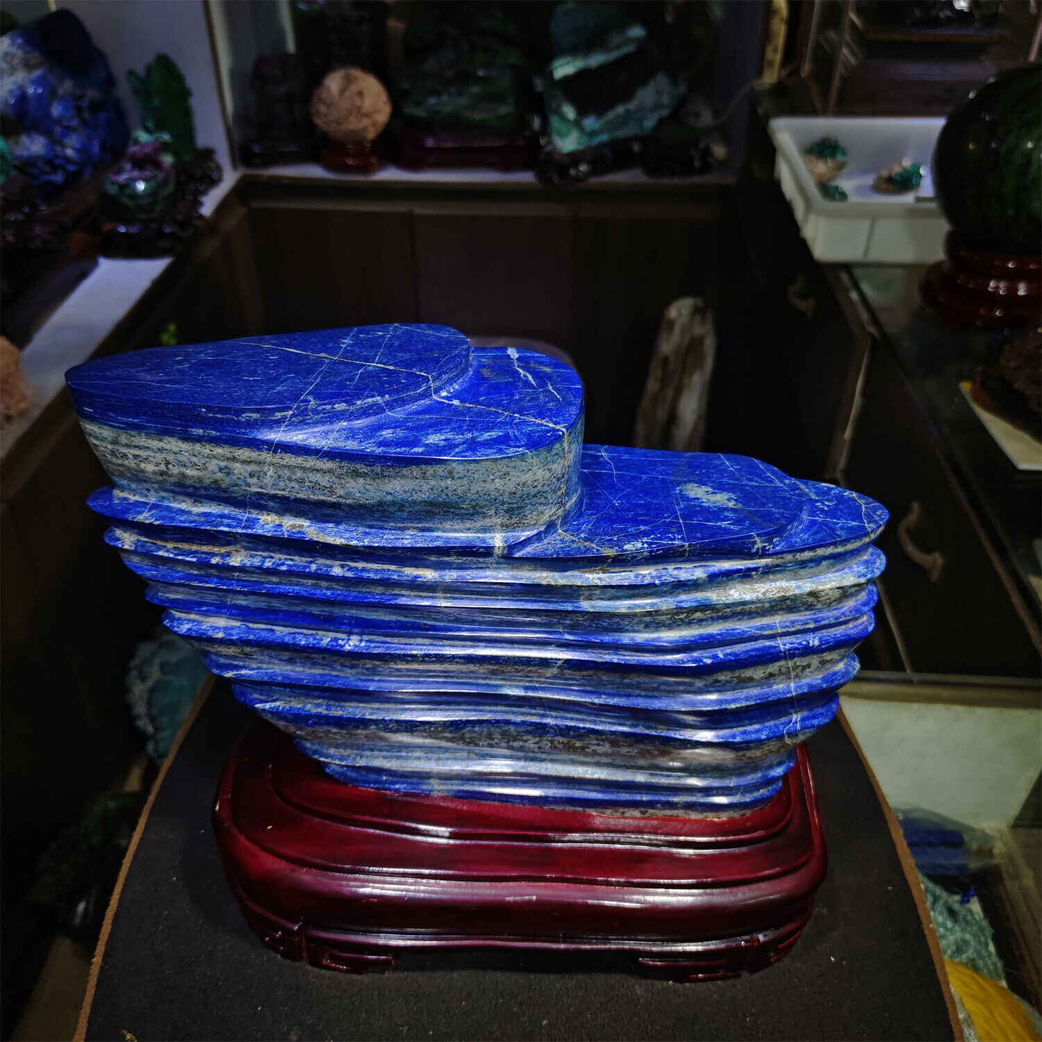14kg TOP Natural Lapis lazuli Quartz Crystal irregular Furnishing articles