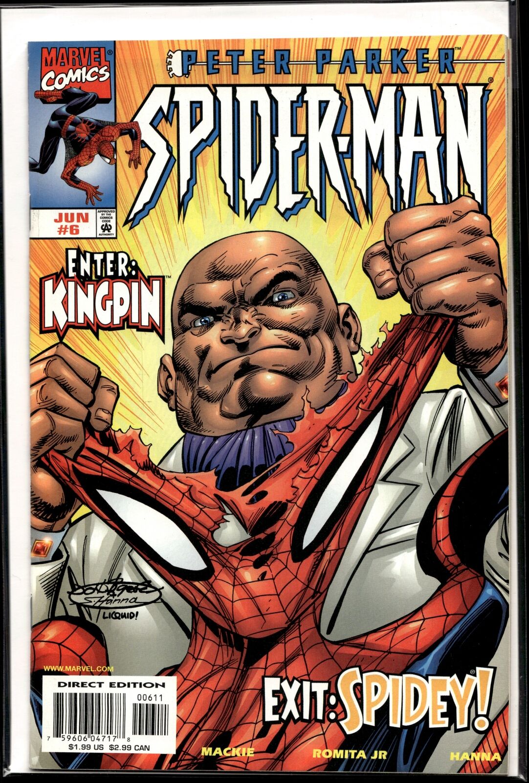 1999 Peter Parker Spider-Man #6 Marvel Comic