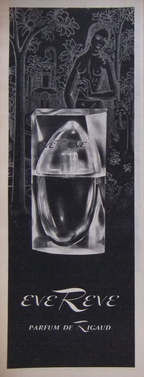 1958 EVE REVE PERFUME DE RIGAUD ADVERTISING - ADVERTISING
