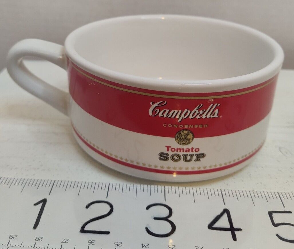  1998 Campbell\'s Houston Harvest Tomato Soup Cup Bowl Mugs Vintage