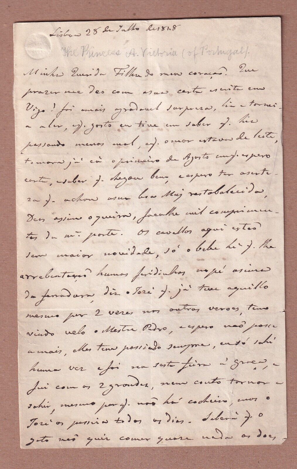 1848 2pg letter purported to be \
