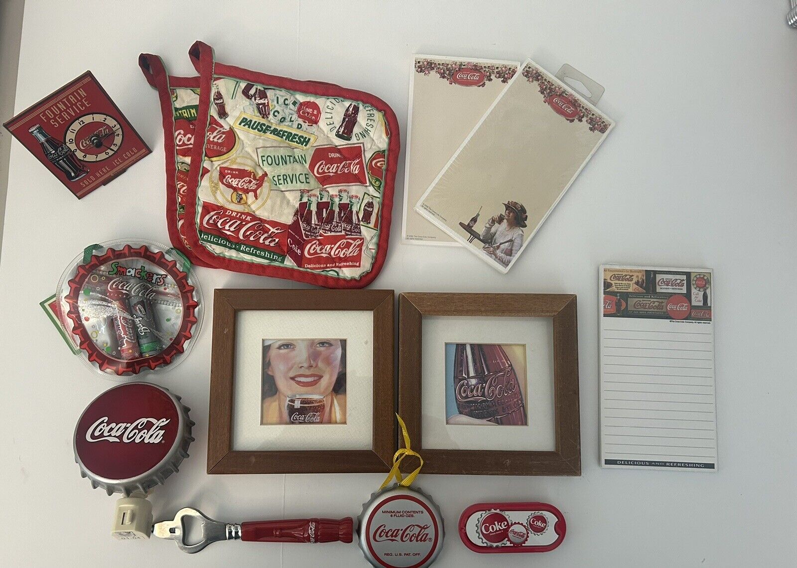 Lot Of Assorted Vintage Coca Cola Collectors Items Great Items