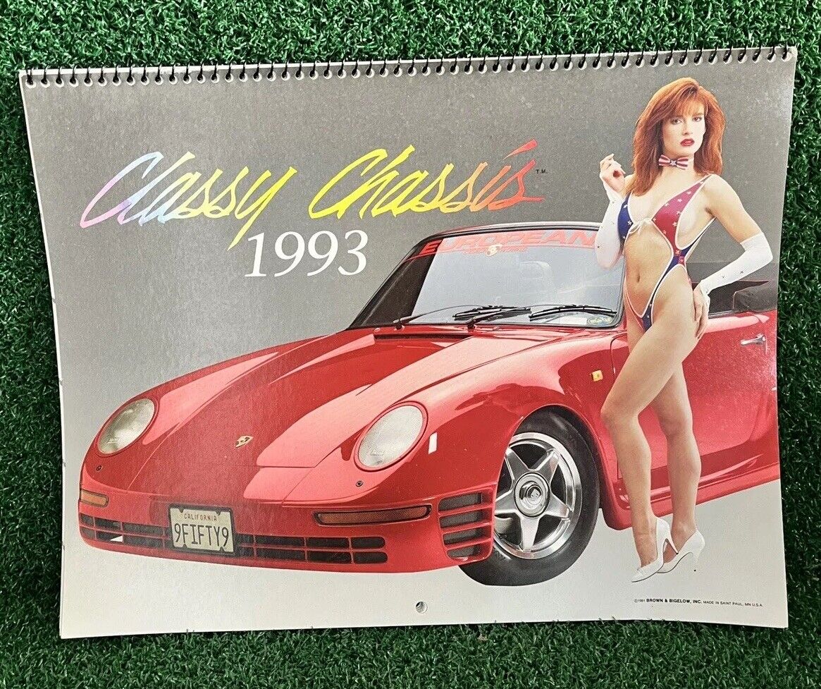 Vintage CLASSY CHASSIS Cars & Girls 1993 Women Bikini Swimsuit Calendar
