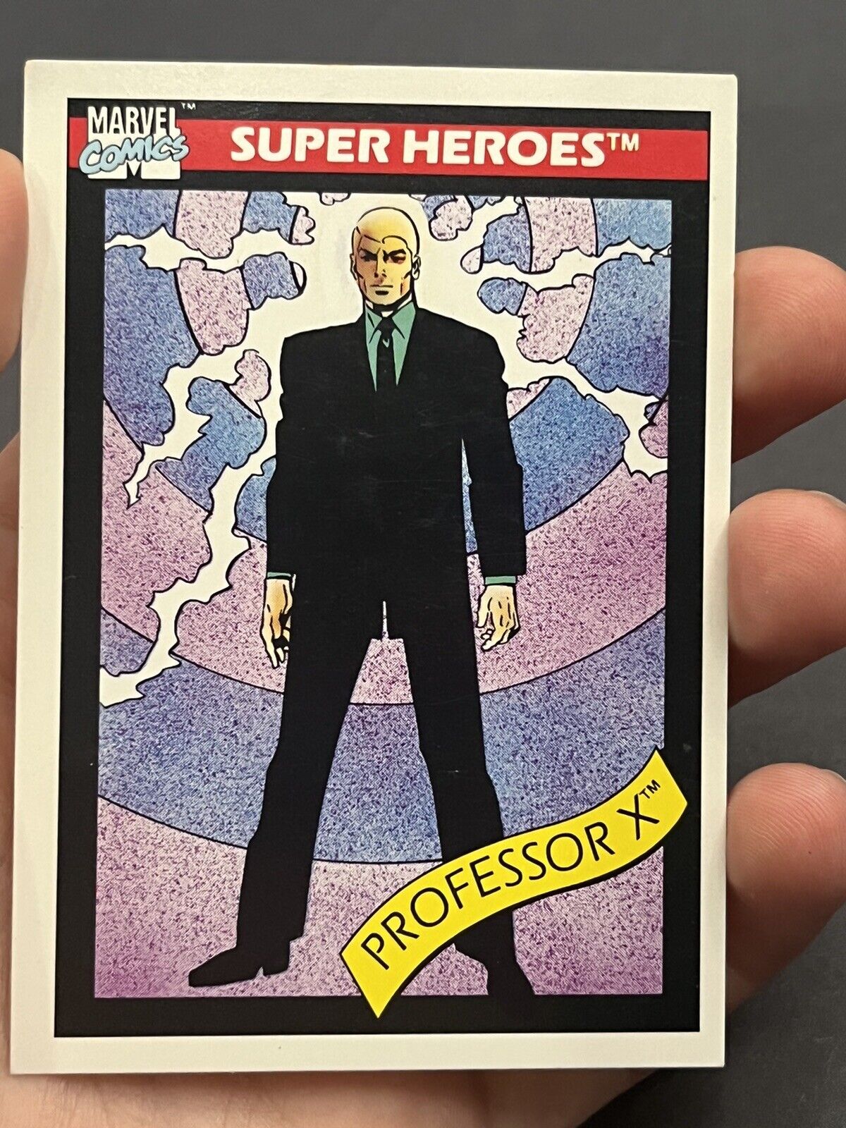 1990 Marvel Universe Professor X Super Heroes LP #7