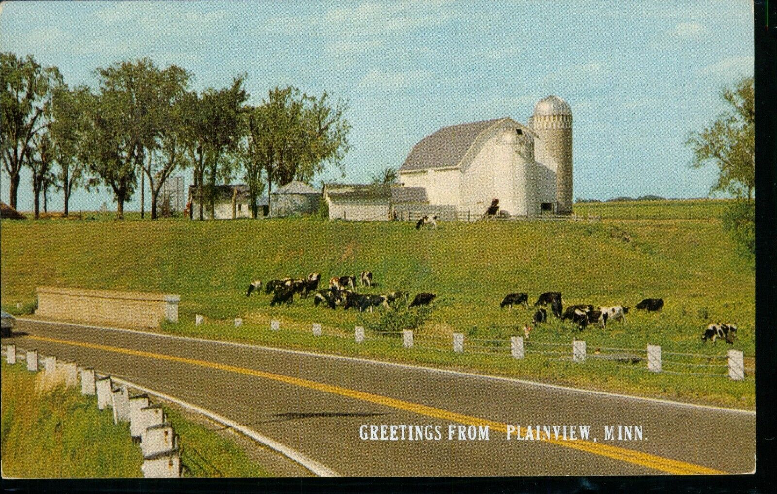 Greetings from Plainview Minnesota MN Postcard Chrome