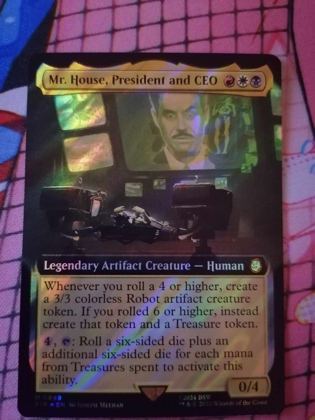 MTG Fallout - Mr House President And CEO - Surge Foil Extended Art Mythic
