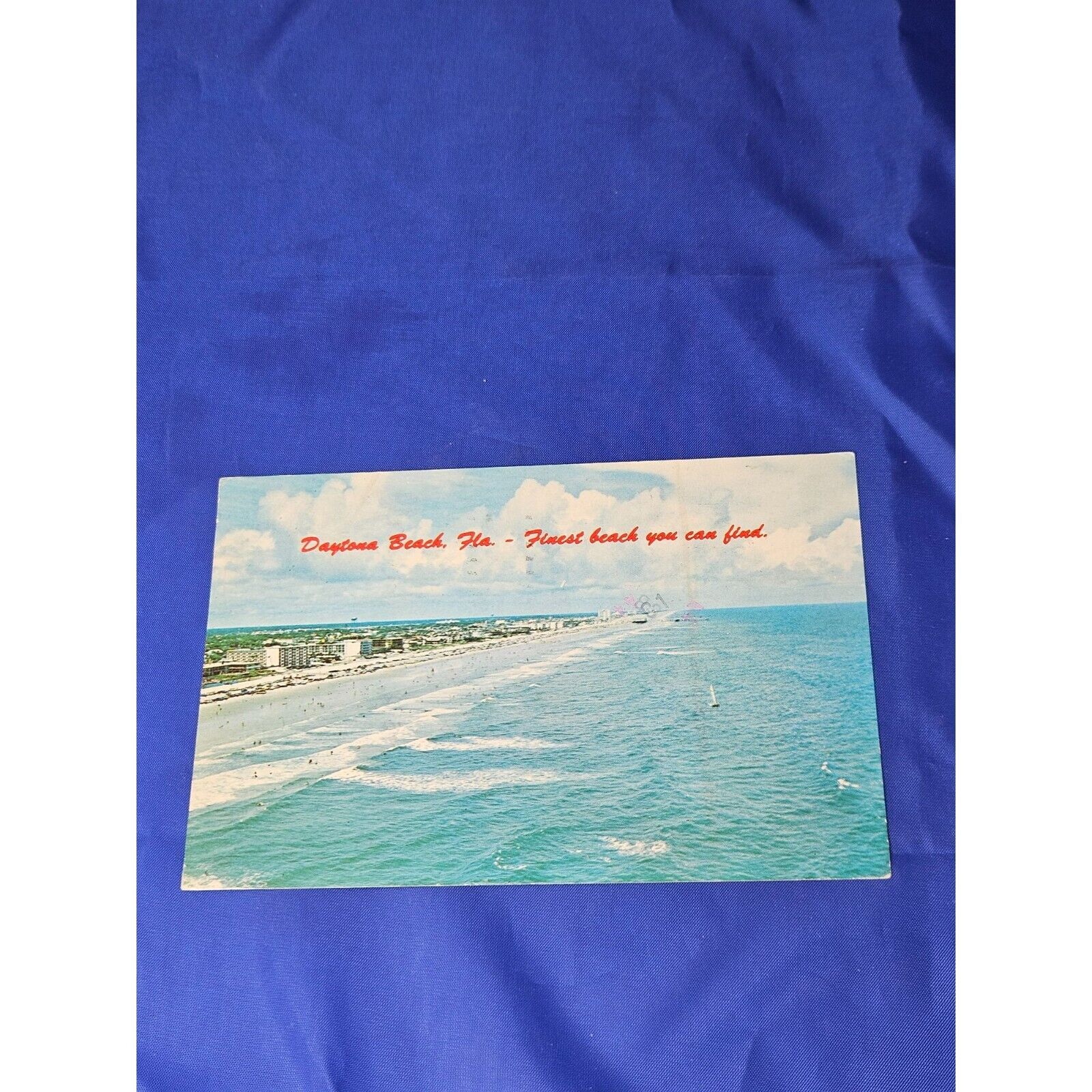 Daytona Beach Florida Finest Beach You Can Find Postcard Chrome Divided Posted