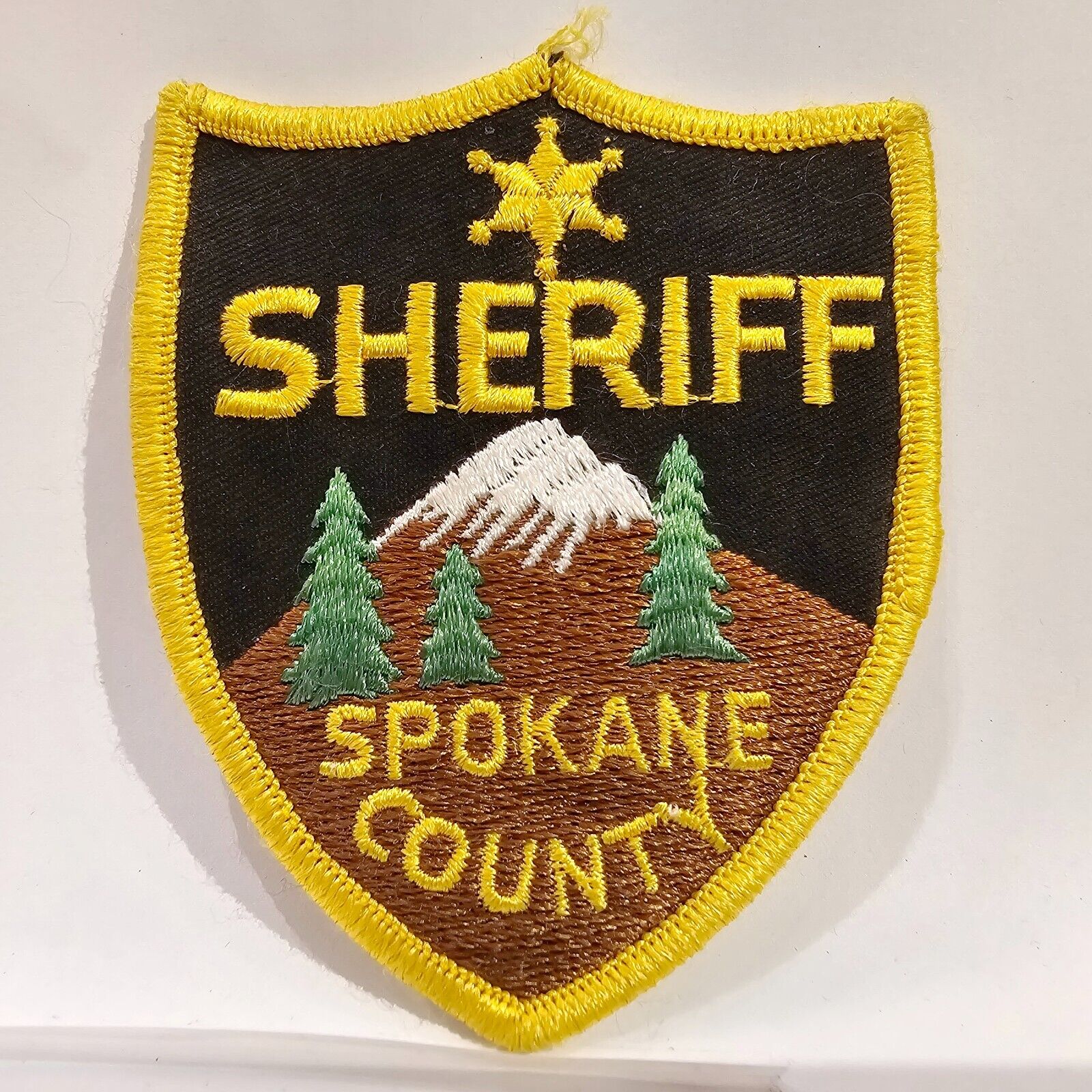 Obsolete Police Badge Patch Spokane County Sheriff