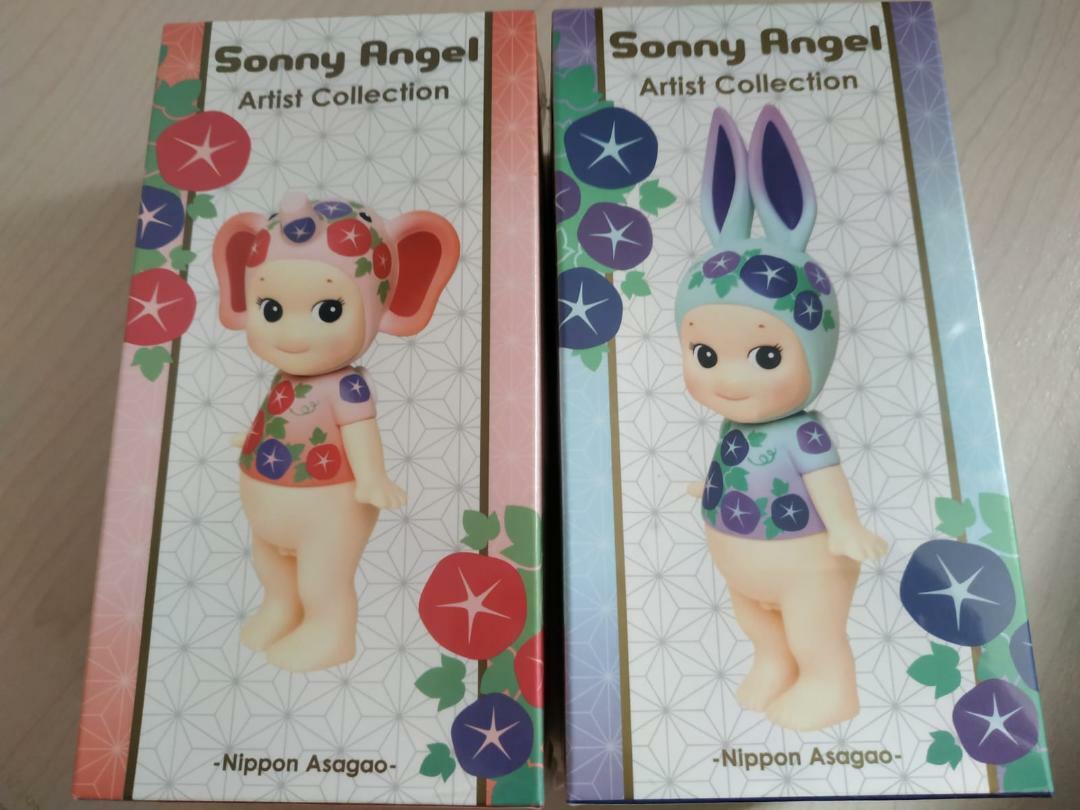 2016 Sonny Angel 160%  Artist Collection Nippon Asagao Series Rabbit & Elephant 
