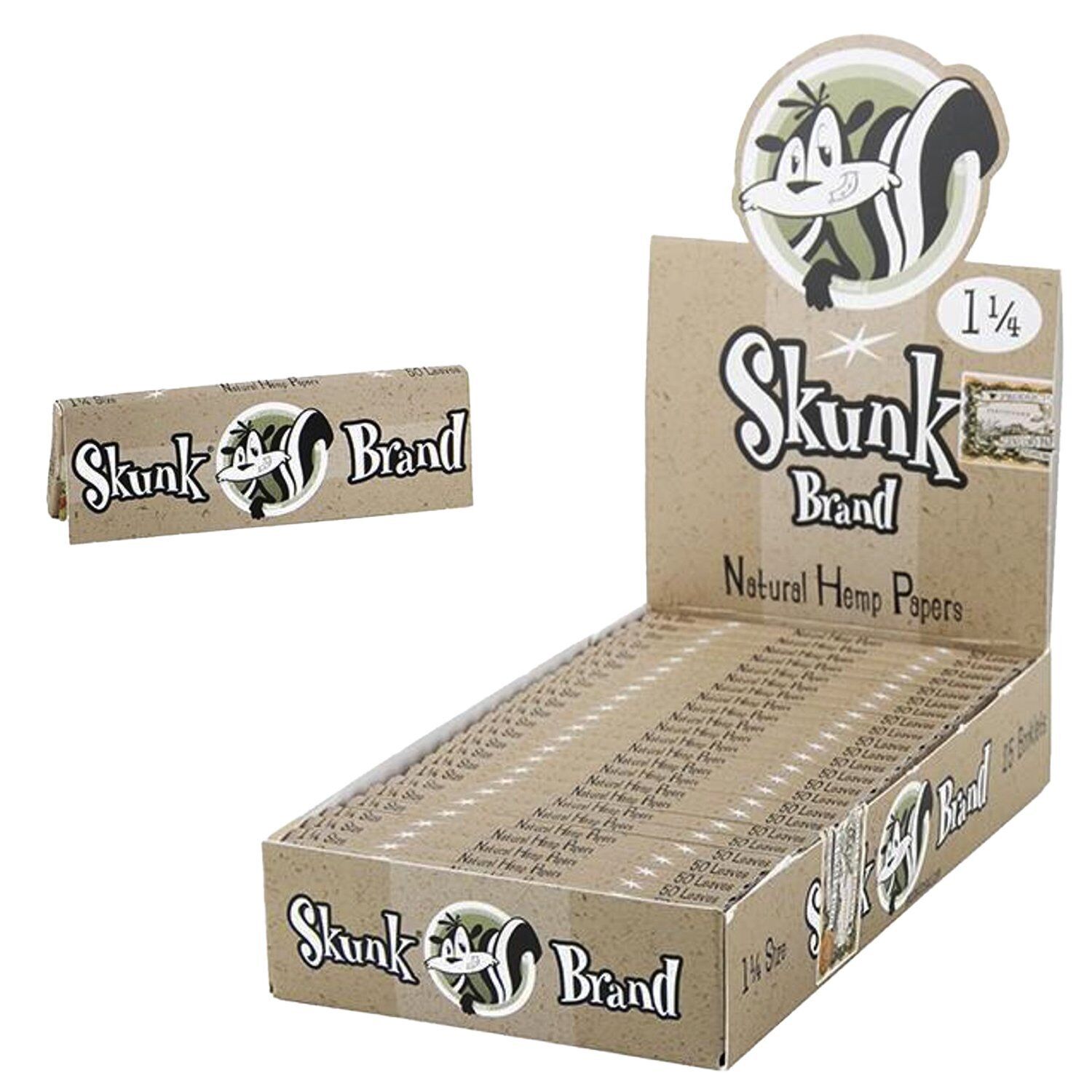 Skunk Brand Classic 1 1/4 Rolling Papers 25ct Box
