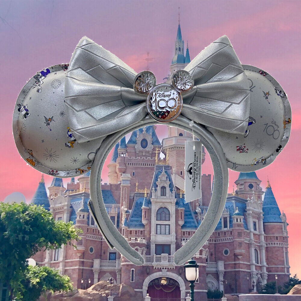 Disney2024 Minnie Ears Headband 100 Years Rare Mouse Chip&Dale Loungefly Goofy