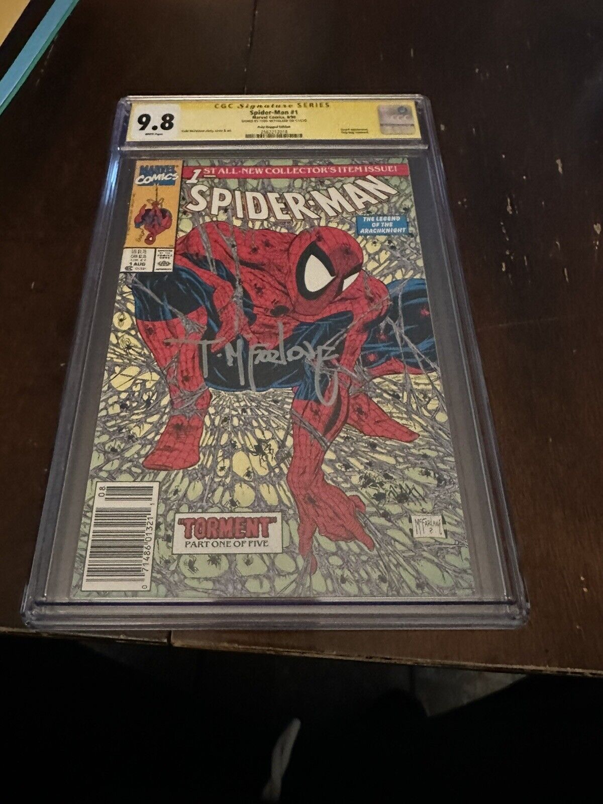 Spider-Man #1 Signed Todd McFarlane       CBCS 9.8 1990 $$$