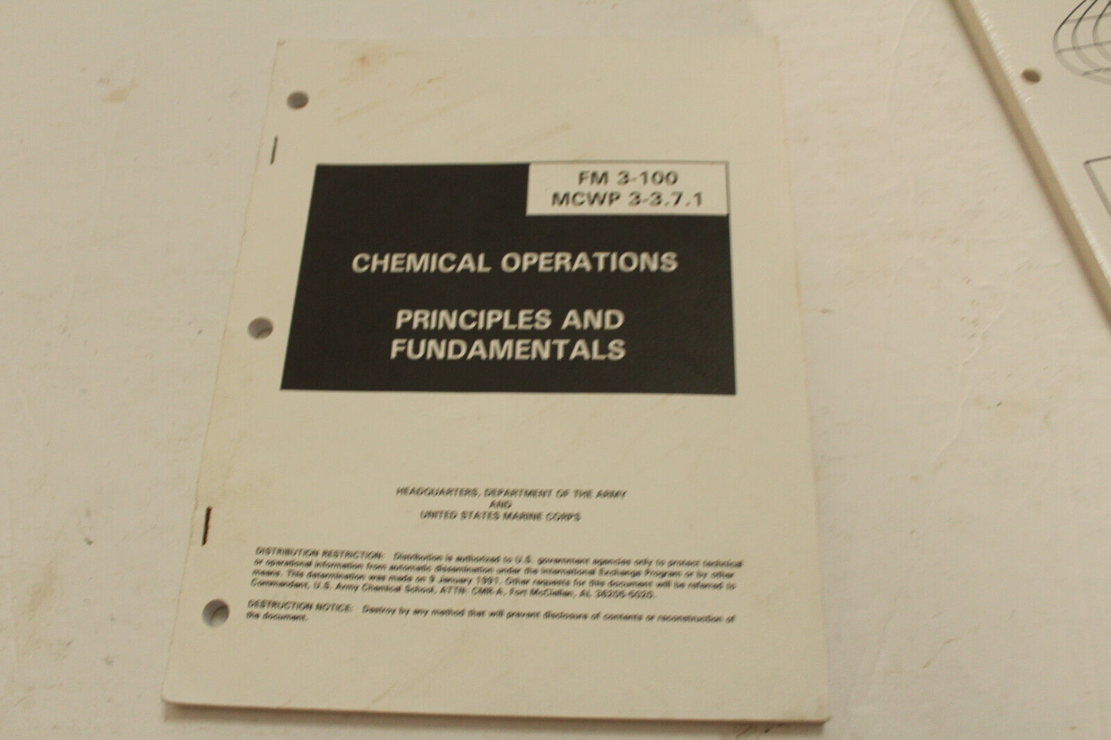 US GI Field Manual Chemical Operations Principles and Fundamentals