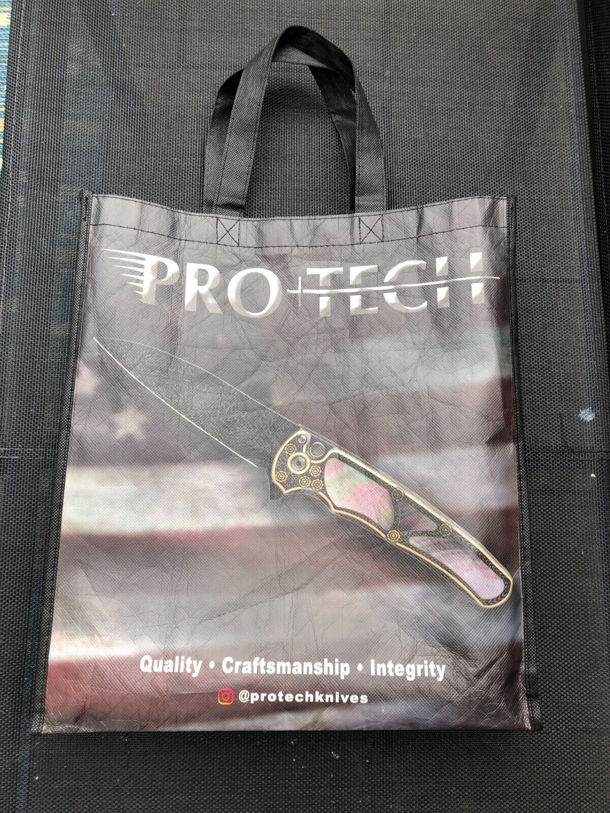 Pro-Tech ProTech Knives Nylon Knife Bag, Reusable Shopping Grocery Tote Bag